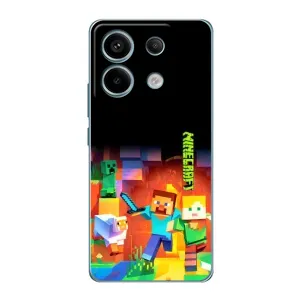 Чохли для Xiaomi Redmi Note 13 Pro (4G) (Персонажі МайнКрафт) (Герой Майнкрафт)