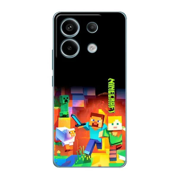 Чехол с рисунком «Герой Майнкрафт» для Xiaomi Redmi Note 13 Pro Чехол с рисунком «Герой Майнкрафт» для Xiaomi Redmi Note 13 Pro