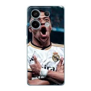 Чехол (TPU) с Футболистом на Xiaomi Redmi Note 13 Pro (4G) (Гол Мбаппе)