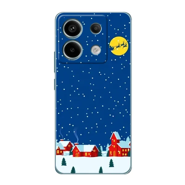 Чехол с рисунком «Город в снегу» для Xiaomi Redmi Note 13 Pro
