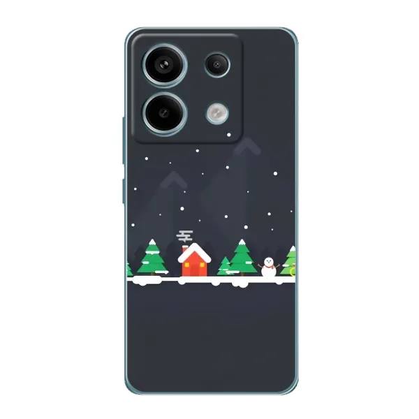 Чехол с рисунком «Город зимний» для Xiaomi Redmi Note 13 Pro