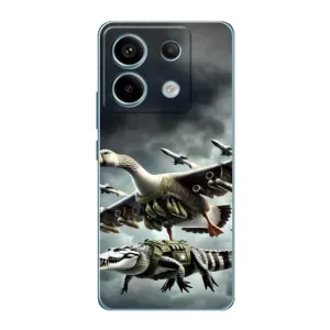 Чохол з мемами траралело тралала для Xiaomi Redmi Note 13 Pro (Гусіні і крокоділо)