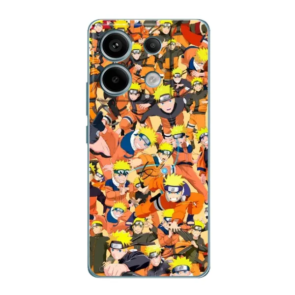 Чехол с рисунком «Коллаж Наруто» для Xiaomi Redmi Note 13 Pro Чехол с рисунком «Коллаж Наруто» для Xiaomi Redmi Note 13 Pro