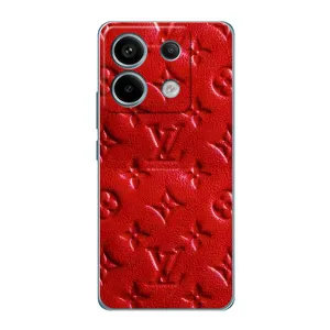 Текстурний Чохол Louis Vuitton для Редмі Нот 13 Про (4G) (Червоний ЛВ)