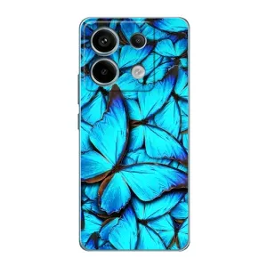 Силиконовый бампер с картинкой животных для Xiaomi Redmi Note 13 Pro (Крылья бабочек)