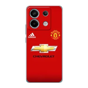Силиконовые Чехлы принт Футбол на Xiaomi Redmi Note 13 Pro (4G) (Man United)