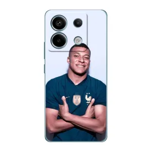 Чехол (TPU) с Футболистом на Xiaomi Redmi Note 13 Pro (4G) (Мбаппешичка)