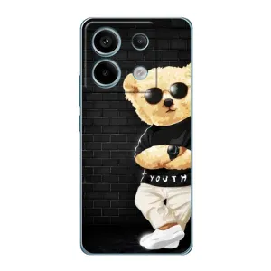 Чехлы Мишка Тедди для Редми Нот 13 Про (4G) (Мишка в очках)