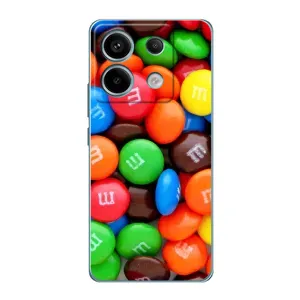 Чохол з зображенням смачної їжі для Xiaomi Redmi Note 13 Pro (Різнокольорові M&M'S)