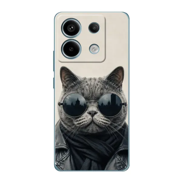 Чехол с рисунком «Модный кот» для Xiaomi Redmi Note 13 Pro Чехол с рисунком «Модный кот» для Xiaomi Redmi Note 13 Pro