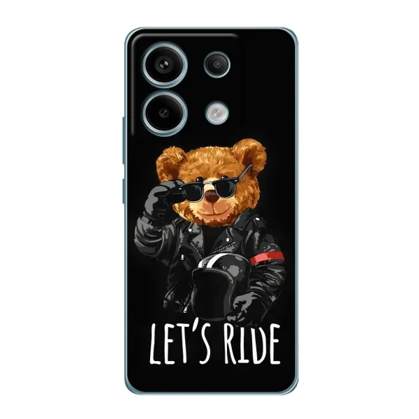 Чехол с рисунком «Модный Мишка» для Xiaomi Redmi Note 13 Pro Чехол с рисунком «Модный Мишка» для Xiaomi Redmi Note 13 Pro