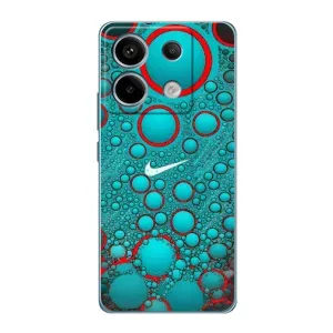 Силиконовый Чехол на Xiaomi Redmi Note 13 Pro с картинкой Nike (Найк зеленый)