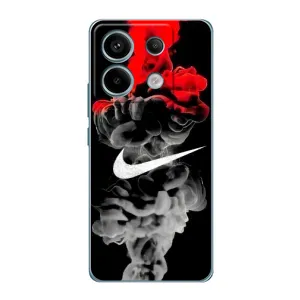 Силиконовый Чехол на Xiaomi Redmi Note 13 Pro с картинкой Nike (Nike дым)