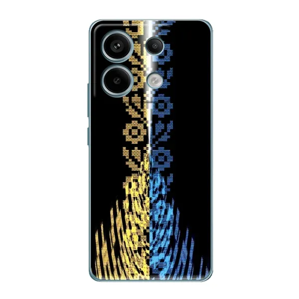 Чехол с рисунком «Патриотическая вышиванка» для Xiaomi Redmi Note 13 Pro Чехол с рисунком «Патриотическая вышиванка» для Xiaomi Redmi Note 13 Pro