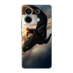 Чехол дракон Беззубик для Xiaomi Redmi Note 13 Pro (Полет Беззубика)