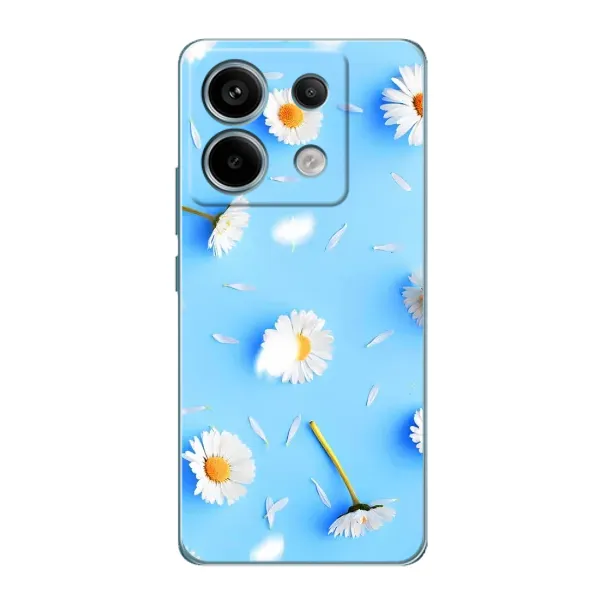 Чехол с рисунком «ромашки на голубом» для Xiaomi Redmi Note 13 Pro