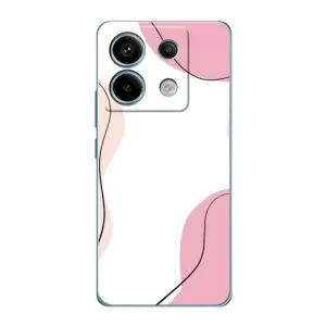 Чохол квітковий дизайн для Xiaomi Redmi Note 13 Pro (Рожевий фон)