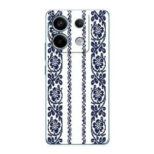 Силиконовый Чехол на Xiaomi Redmi Note 13 Pro с картинкой Вышиванки (Синяя вышиванка)