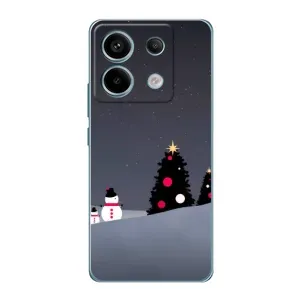 Чехлы на Новый Год Xiaomi Redmi Note 13 Pro (4G) (Снеговички)
