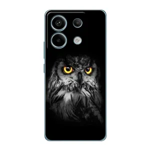 Чехлы с принтом СОВЫ для Xiaomi Redmi Note 13 Pro (Сова на чёрном)