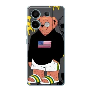 Чехлы Мишка Тедди для Редми Нот 13 Про (4G) (Teddy USA)