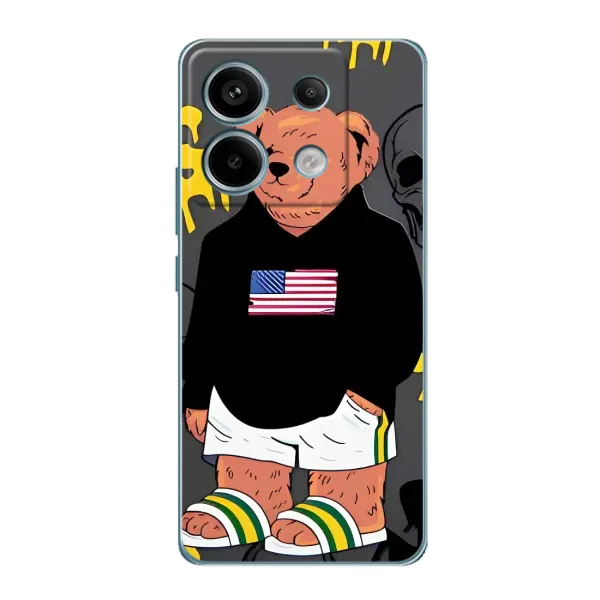 Чехол с рисунком «Teddy USA» для Xiaomi Redmi Note 13 Pro Чехол с рисунком «Teddy USA» для Xiaomi Redmi Note 13 Pro