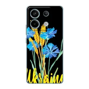 Чехол на Xiaomi Redmi Note 13 Pro (4G) Украинский дизайн (Ukraine в цветочках)