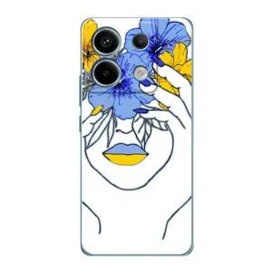 Чехол на Xiaomi Redmi Note 13 Pro (4G) Украинский дизайн (Украинка на всю голову)