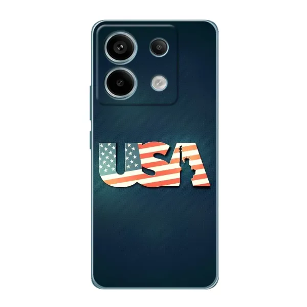 Чехол с рисунком «USA» для Xiaomi Redmi Note 13 Pro Чехол с рисунком «USA» для Xiaomi Redmi Note 13 Pro