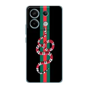 Чехлы Бренд GUCCI для Xiaomi Redmi Note 13 Pro (4G) (Змей Гуччи)