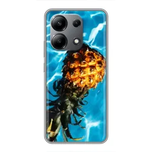 Чехол с изображением вкусной еды для Xiaomi Redmi Note 13 (4G) (Ананас)