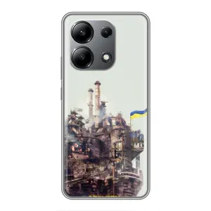Чехлы на военную тематику для Xiaomi Redmi Note 13 (4G) (Азовсталь)