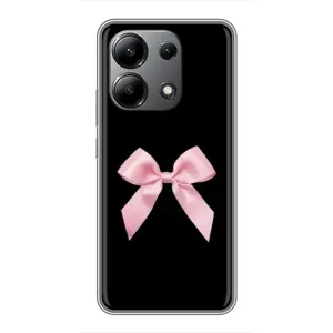 Чехол банты для Xiaomi Redmi Note 13 (4G) (Бант на черном)