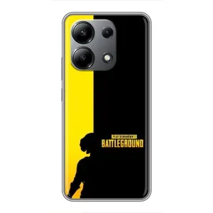 Чехол (TPU) с картинкой "Лого Пабг" на Редми Нот 13 (4G) (Battlegrounds)