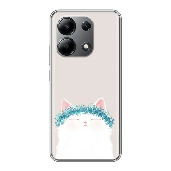Чехол с рисунком «Белый котик» для Xiaomi Redmi Note 13 (4G) Чехол с рисунком «Белый котик» для Xiaomi Redmi Note 13 (4G)