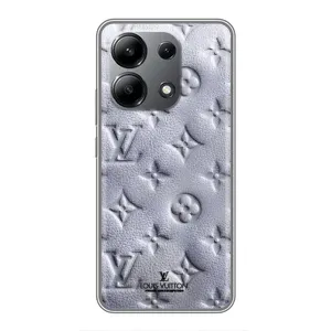 Текстурный Чехол Louis Vuitton для Редми Нот 13 (4G) (Белый ЛВ)