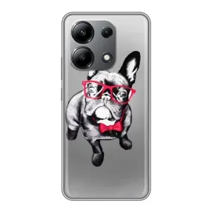 Чохол (ТПУ) Милі песики для Xiaomi Redmi Note 13 (4G) (Бульдог в окулярах)