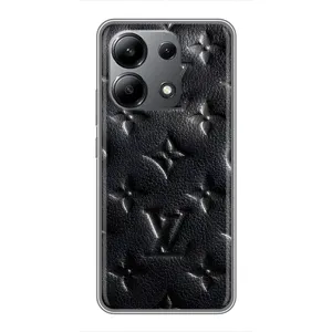 Текстурный Чехол Louis Vuitton для Редми Нот 13 (4G) (Черный ЛВ)