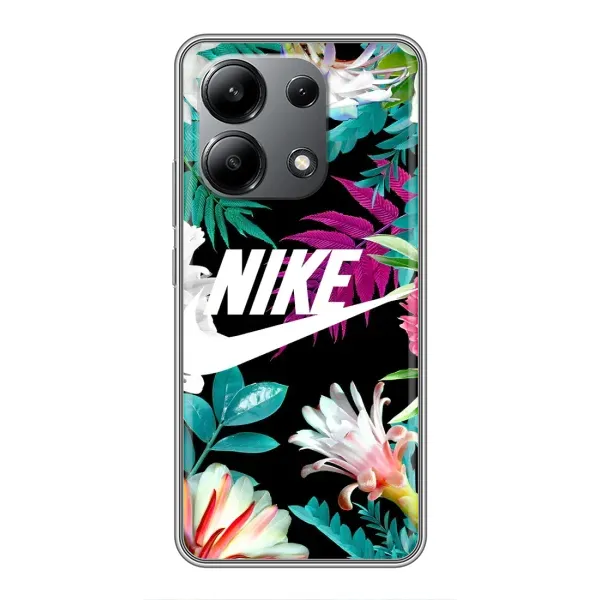 Чехол с рисунком «Цветочный Nike» для Xiaomi Redmi Note 13 (4G)