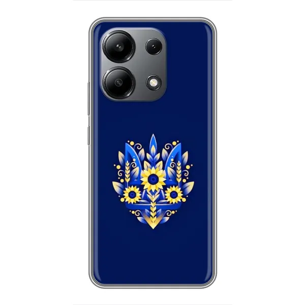 Чехол с рисунком «Цветущий Герб» для Xiaomi Redmi Note 13 (4G)