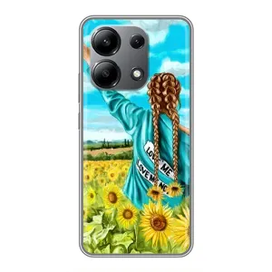 Чохол Стильні дівчата на Xiaomi Redmi Note 13 (4G) (Дівчина на полі)