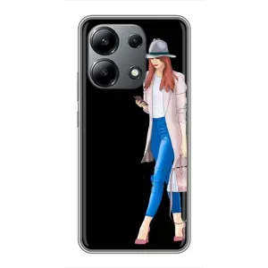 Чохол з картинкою Модні Дівчата Xiaomi Redmi Note 13 (4G) (Дівчина з телефоном)