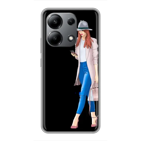 Чехол с рисунком «Девушка со смартфоном» для Xiaomi Redmi Note 13 (4G) Чехол с рисунком «Девушка со смартфоном» для Xiaomi Redmi Note 13 (4G)