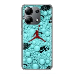 Силиконовый Чехол Nike Air Jordan на Редми Нот 13 (4G) (Джордан Найк)