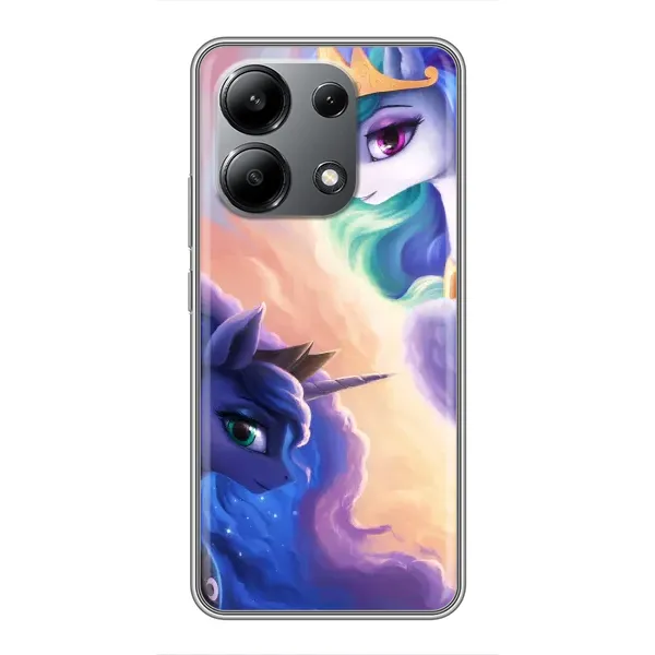 Чехол с рисунком «Единорожки на тучках» для Xiaomi Redmi Note 13 (4G) Чехол с рисунком «Единорожки на тучках» для Xiaomi Redmi Note 13 (4G)