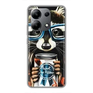 Силіконовий Чохол з Энотами на Xiaomi Redmi Note 13 (4G) (Єнот в окулярах)