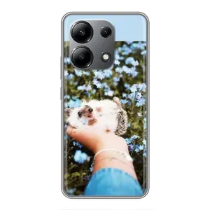 Чохли з зображенням різних тварин на Xiaomi Redmi Note 13 (4G) (Їжачок в руці)