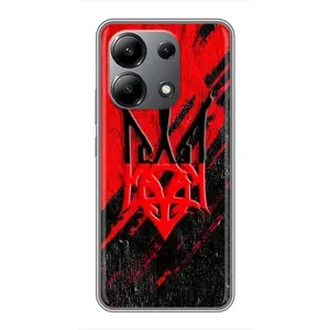 Чохли УПА (Червоно-Чорний) на Xiaomi Redmi Note 13 (4G) (Герб в кольорах УПА)