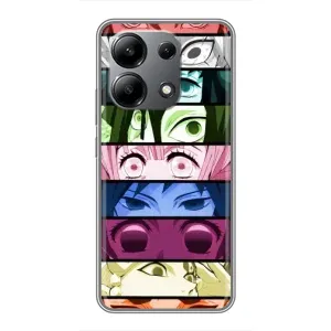 Силиконовые чехлы с глазами Anime для Редми Нот 13 (4G) (Глаза Хашира)