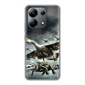 Чехол с рисунком «Гусини и крокодило» для Xiaomi Redmi Note 13 (4G)
